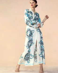 Cynthia Rowley Marseille Skirt WTBLU Hot