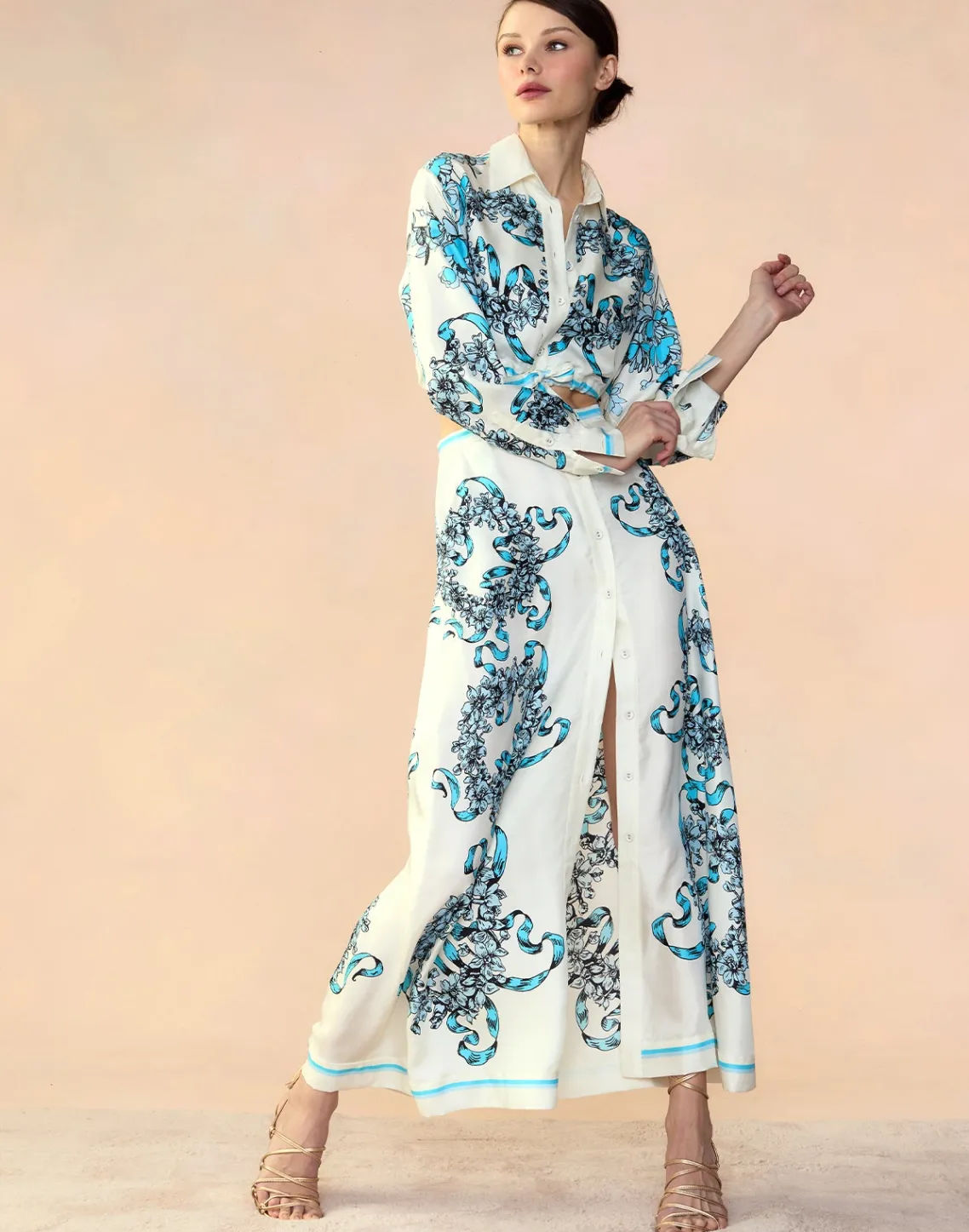 Cynthia Rowley Marseille Skirt WTBLU Hot