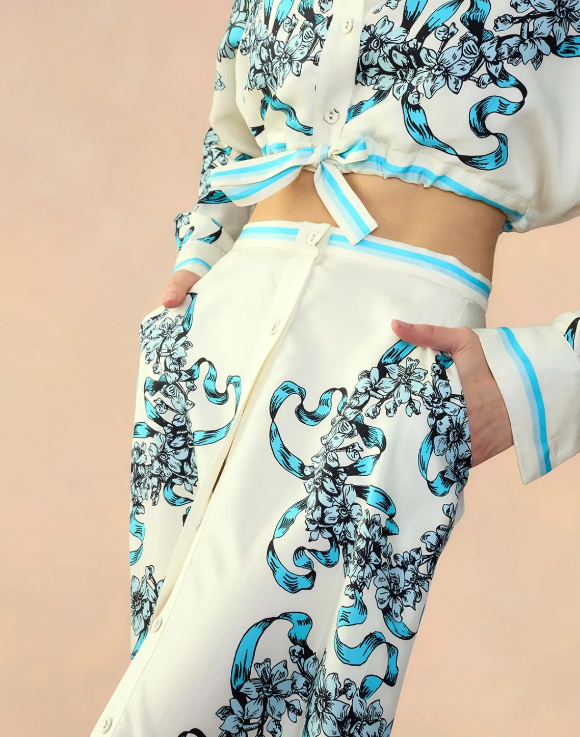 Cynthia Rowley Marseille Skirt WTBLU Hot