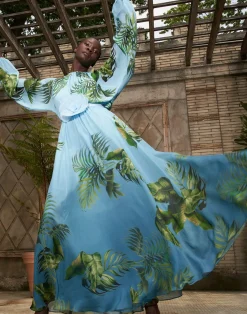 Cynthia Rowley Messina Silk Dress BLUMLT Clearance