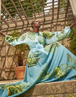 Cynthia Rowley Messina Silk Dress BLUMLT Clearance