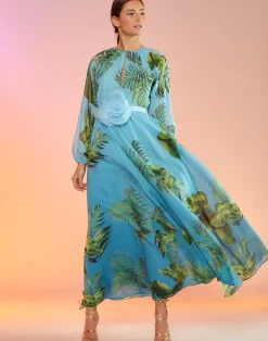 Cynthia Rowley Messina Silk Dress BLUMLT Clearance