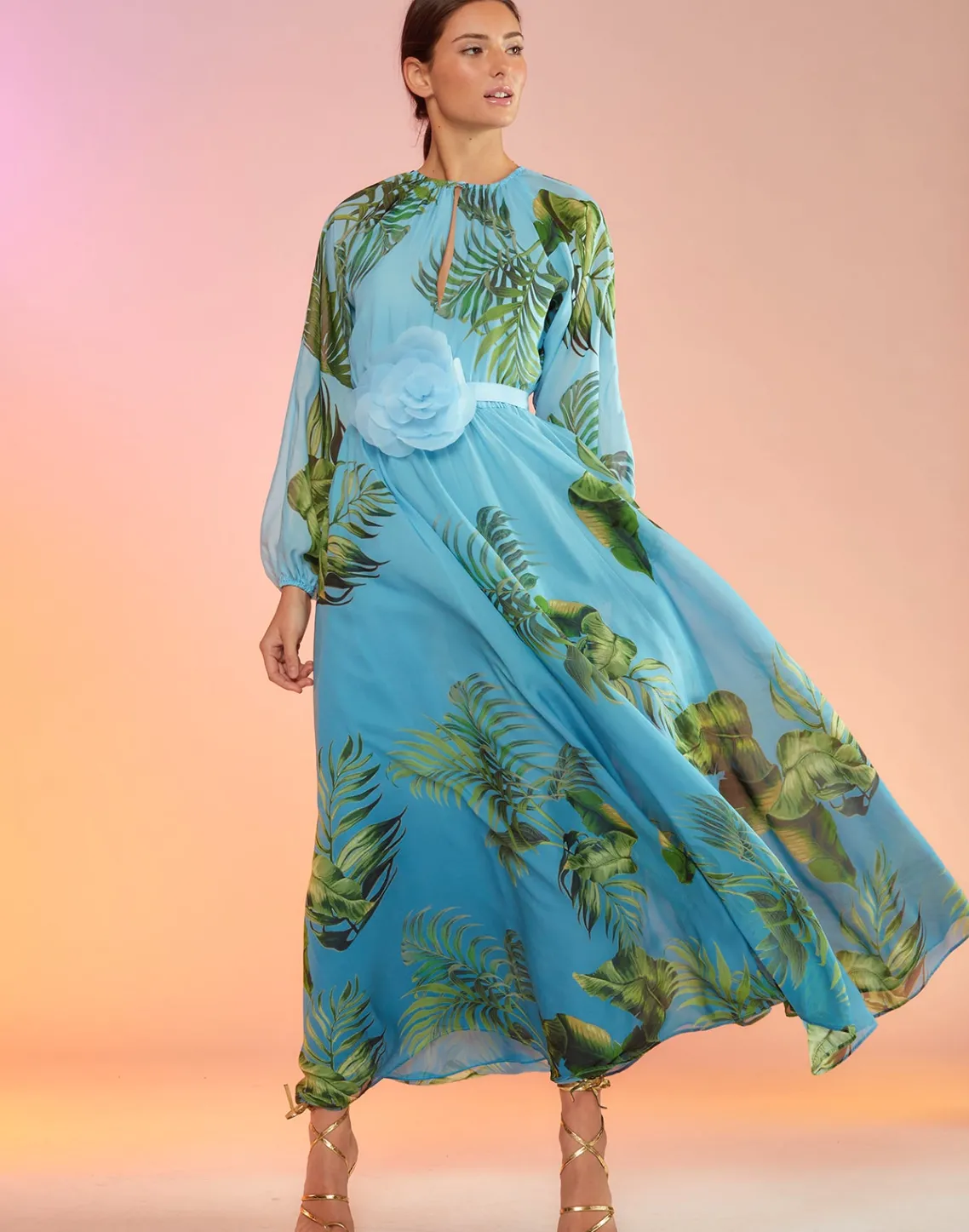 Cynthia Rowley Messina Silk Dress BLUMLT Clearance