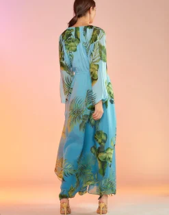 Cynthia Rowley Messina Silk Dress BLUMLT Clearance