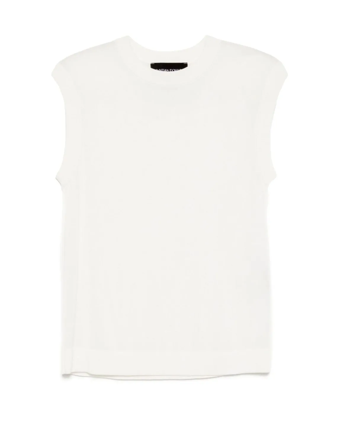 Cynthia Rowley Mica Sleeveless Knit Top White Best