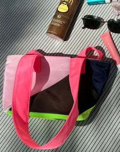 Cynthia Rowley Mini Colorblock Nylon Tote MULTI Discount