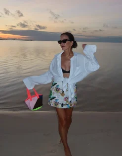 Cynthia Rowley Mini Colorblock Nylon Tote MULTI Discount