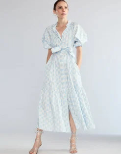 Cynthia Rowley Montauk Cotton Dress BLUWHT Online