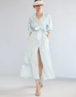 Cynthia Rowley Montauk Cotton Dress BLUWHT Online