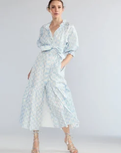 Cynthia Rowley Montauk Cotton Dress BLUWHT Online