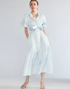 Cynthia Rowley Montauk Cotton Dress BLUWHT Online