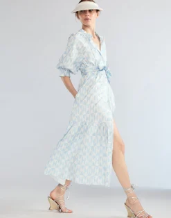 Cynthia Rowley Montauk Cotton Dress BLUWHT Online