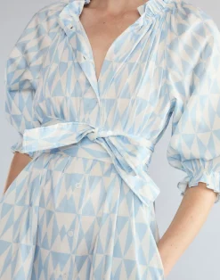 Cynthia Rowley Montauk Cotton Dress BLUWHT Online