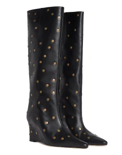 Cynthia Rowley Nailed It Wedge Boot BLACK New