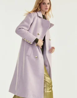 Cynthia Rowley Noa Wool Trench Coat LVNDR Outlet