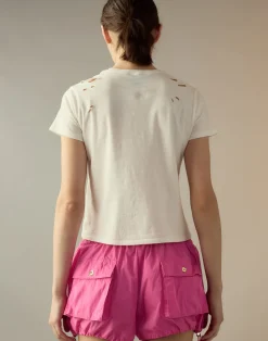 Cynthia Rowley Nylon Cargo Shorts HTPNK Clearance