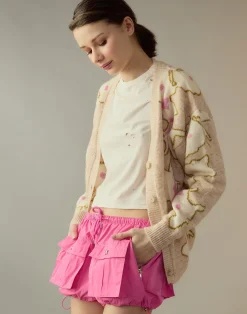 Cynthia Rowley Nylon Cargo Shorts HTPNK Clearance