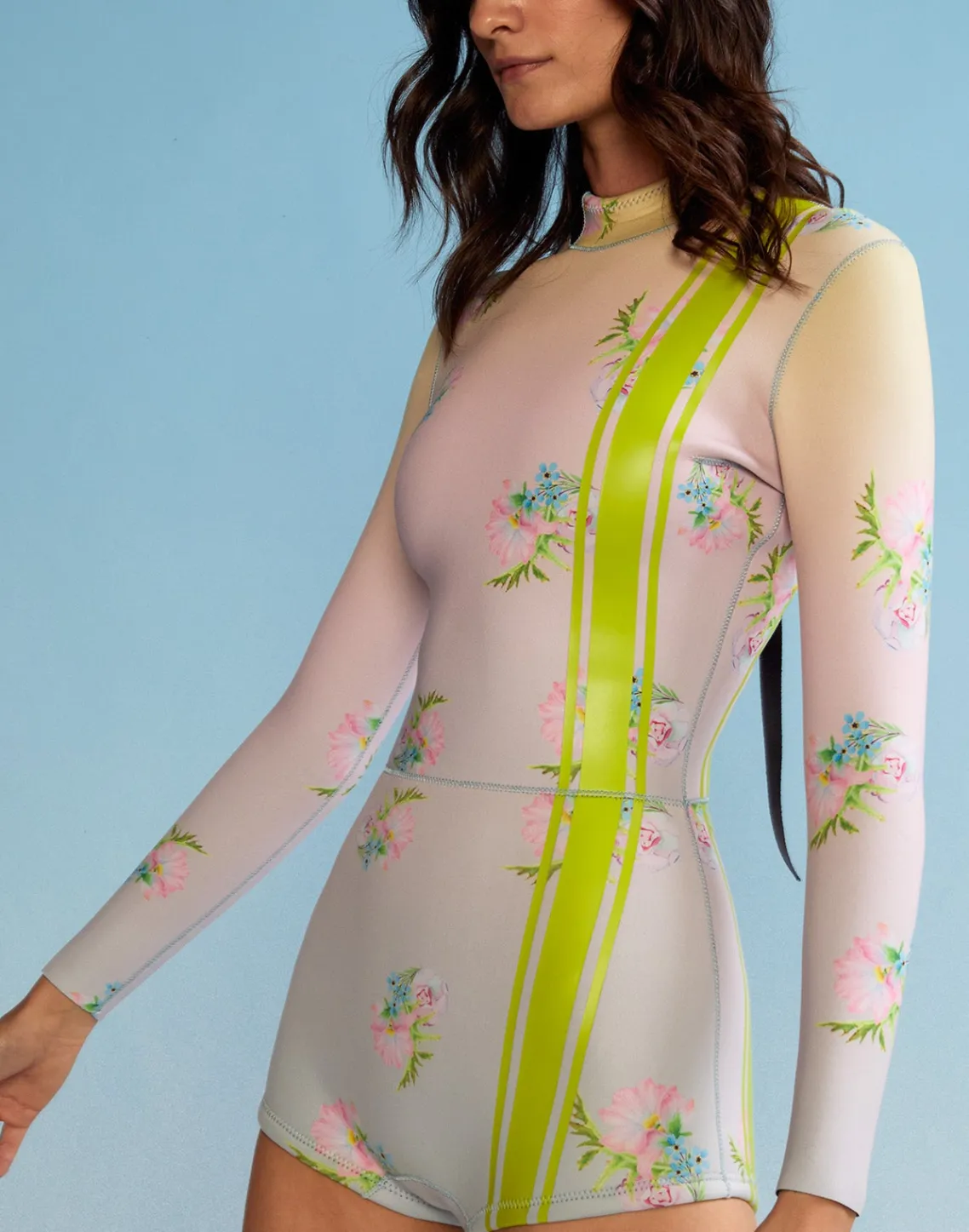 Cynthia Rowley Ombre Floral Wetsuit YPBOMB Hot