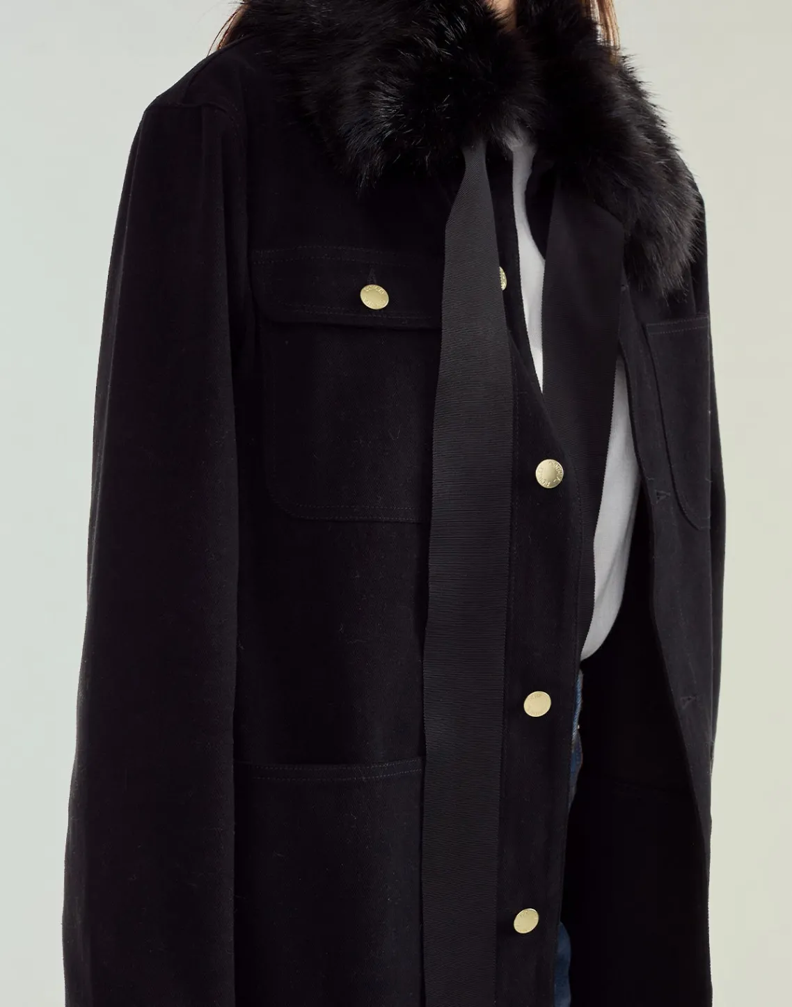 Cynthia Rowley Outward Bound Field Jacket BLACK Hot