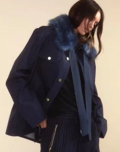 Cynthia Rowley Outward Bound Field Jacket Denim Sale