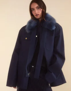 Cynthia Rowley Outward Bound Field Jacket Denim Sale