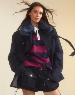 Cynthia Rowley Outward Bound Field Jacket Denim Sale