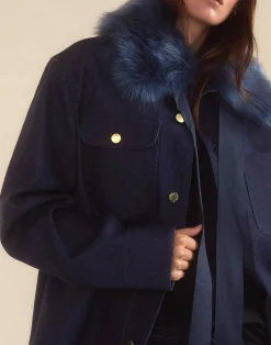 Cynthia Rowley Outward Bound Field Jacket Denim Sale