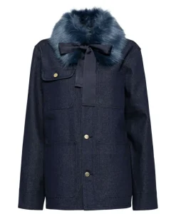 Cynthia Rowley Outward Bound Field Jacket Denim Sale