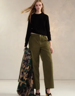 Cynthia Rowley Paige Painter Pant DRKGR Discount