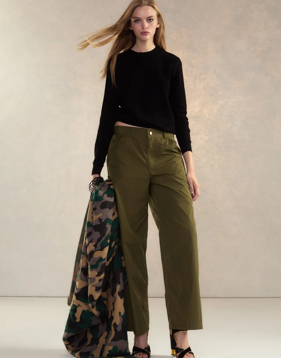 Cynthia Rowley Paige Painter Pant DRKGR Discount