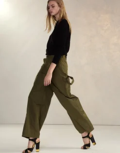 Cynthia Rowley Paige Painter Pant DRKGR Discount