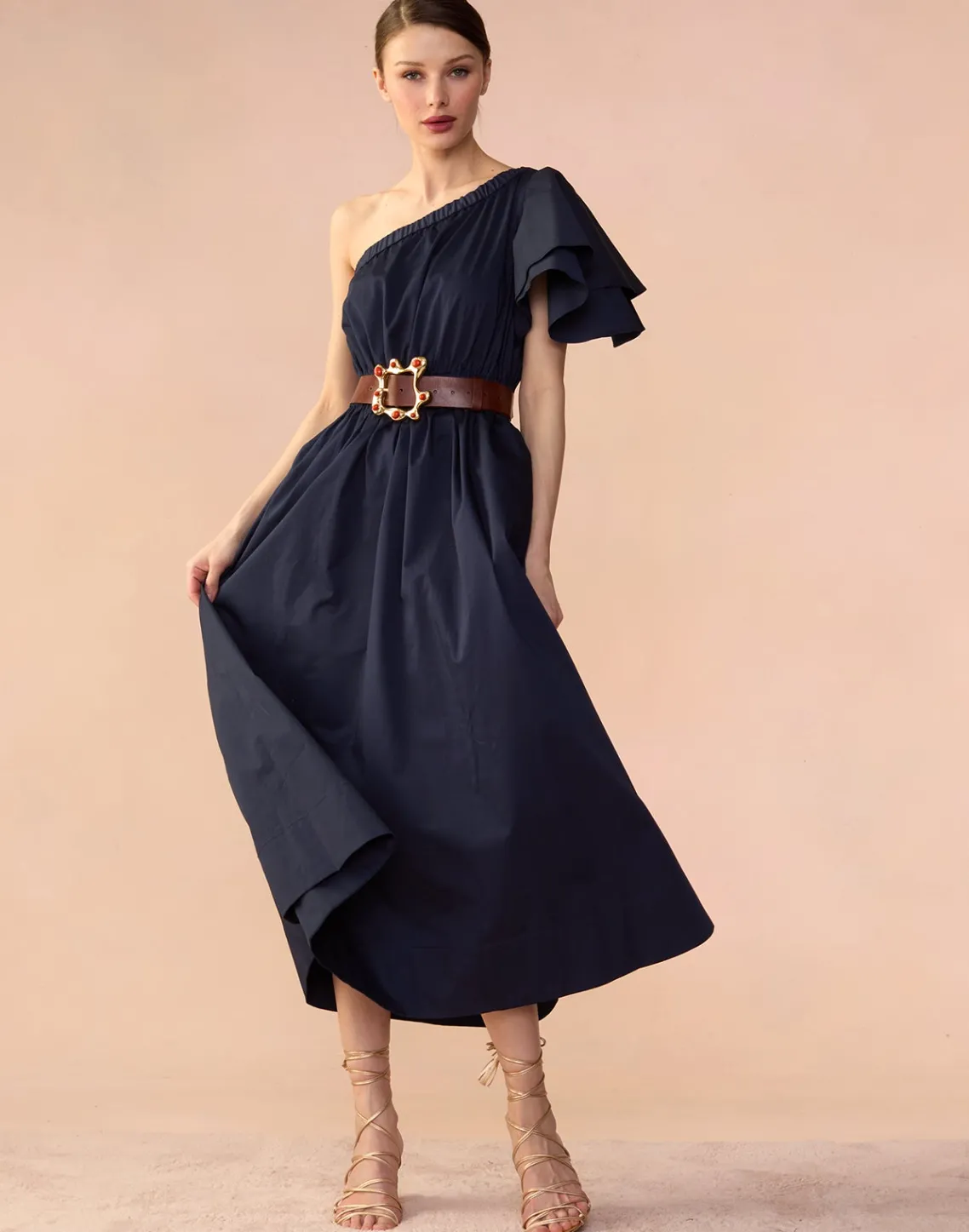 Cynthia Rowley Palma Dress Navy Clearance