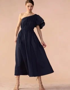 Cynthia Rowley Palma Dress Navy Clearance