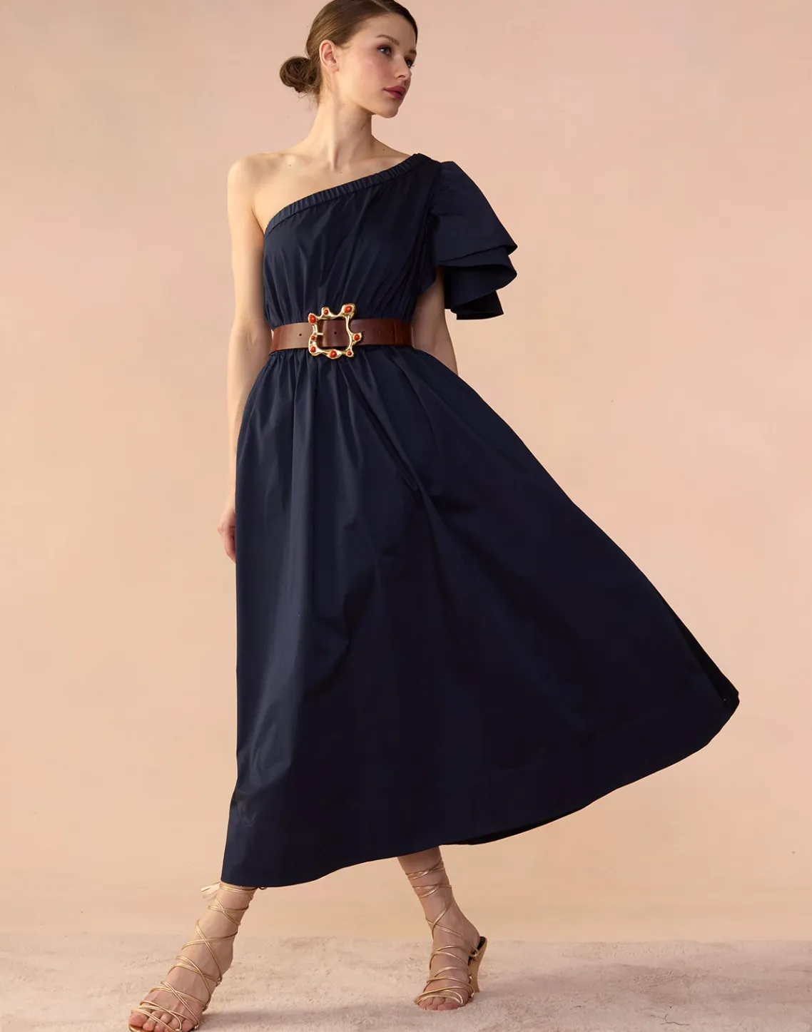 Cynthia Rowley Palma Dress Navy Clearance