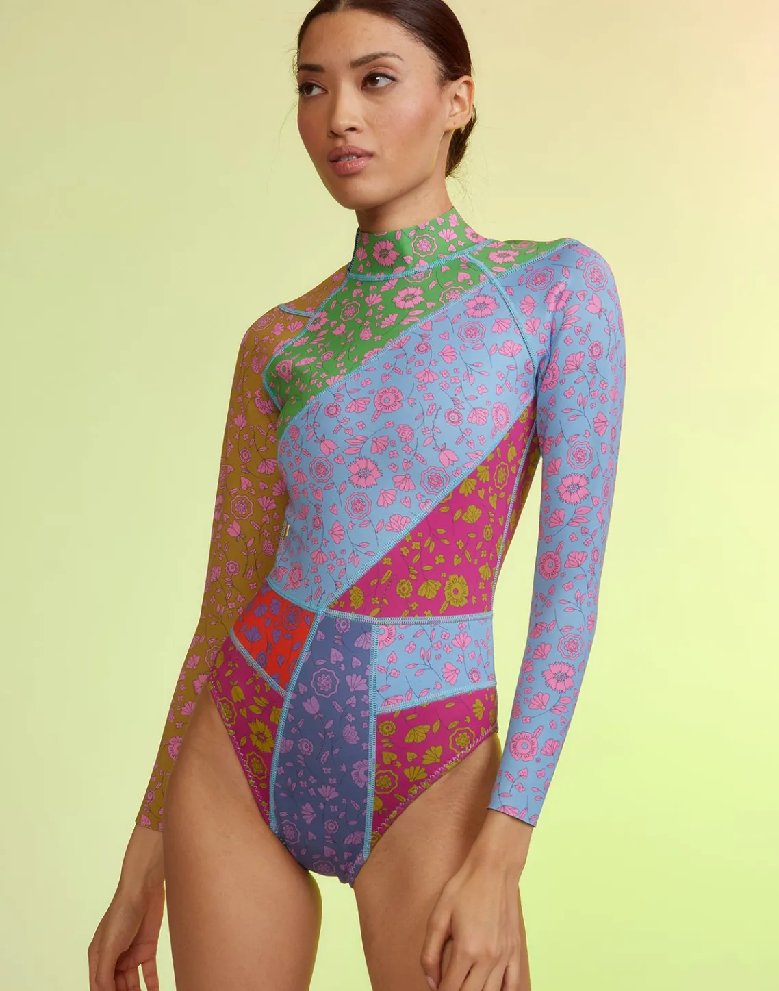 Cynthia Rowley Patchwork Wetsuit FRLMU Best