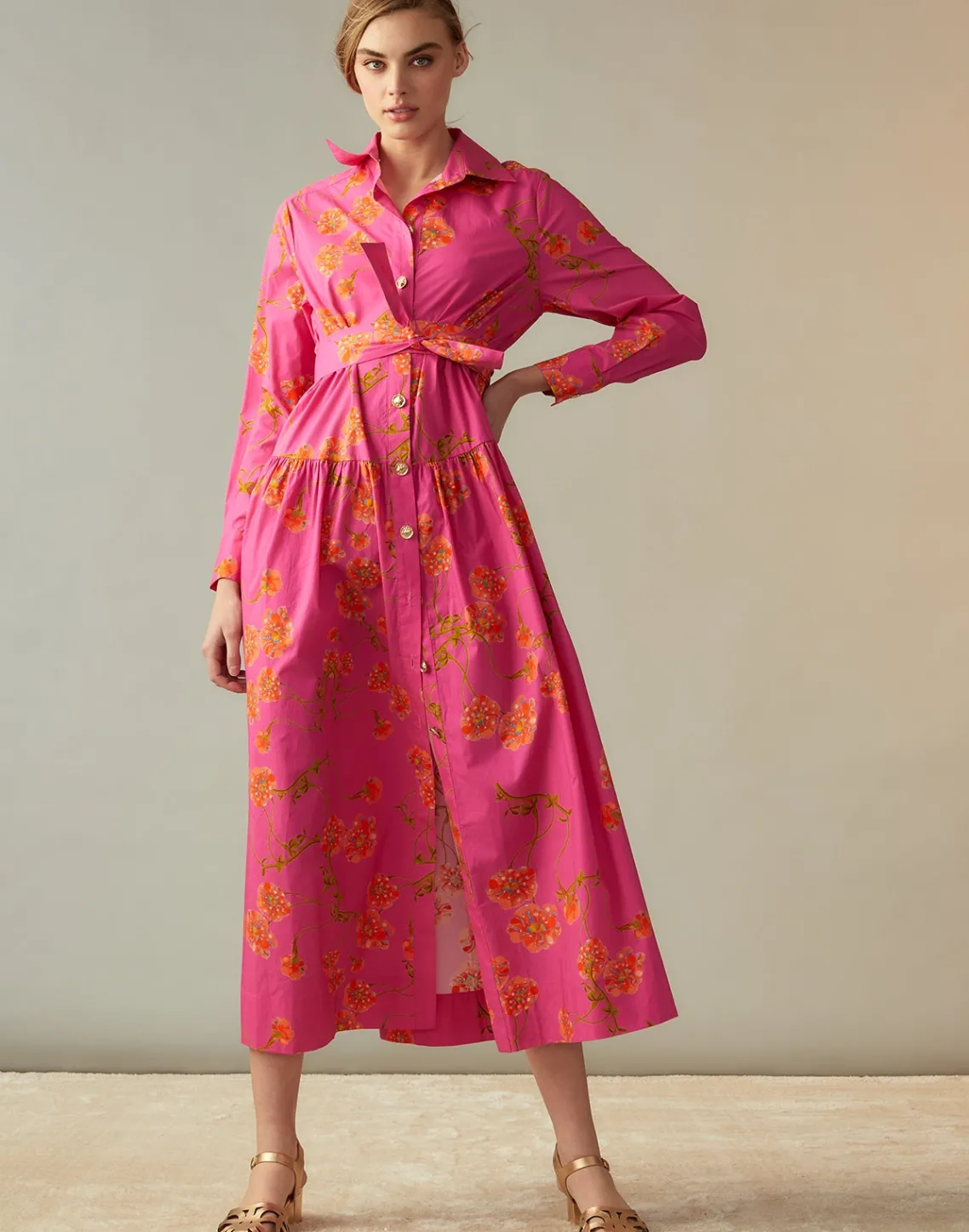 Cynthia Rowley Perennial Shirt Dress PNKFL Best