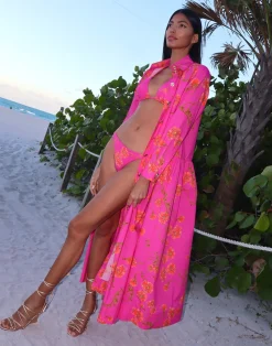 Cynthia Rowley Perennial Shirt Dress PNKFL Best