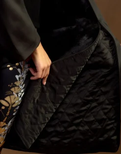 Cynthia Rowley Polished Coat BLACK Clearance