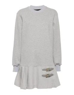 Cynthia Rowley Preston Kilt Sweatshirt Dress HGREY Best