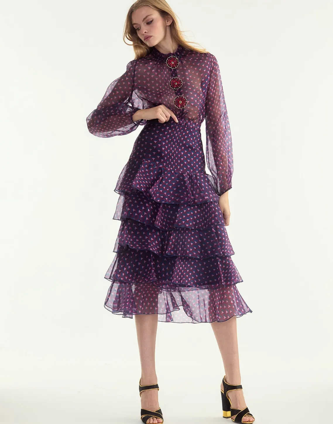 Cynthia Rowley Prim Silk Organza Skirt RDNVY Clearance