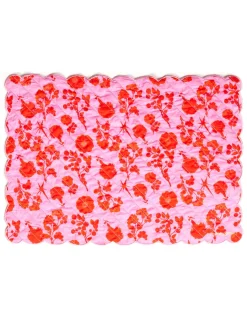 Cynthia Rowley Quilted Cotton Placemat PNKRD Clearance