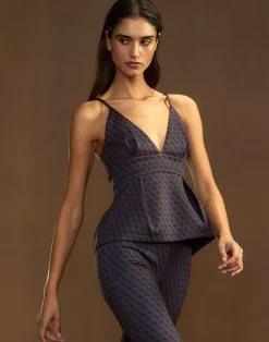 Cynthia Rowley Rho Bonded Top RDNVY Hot