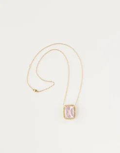 Cynthia Rowley Rose Quartz and Peridot Pendant New