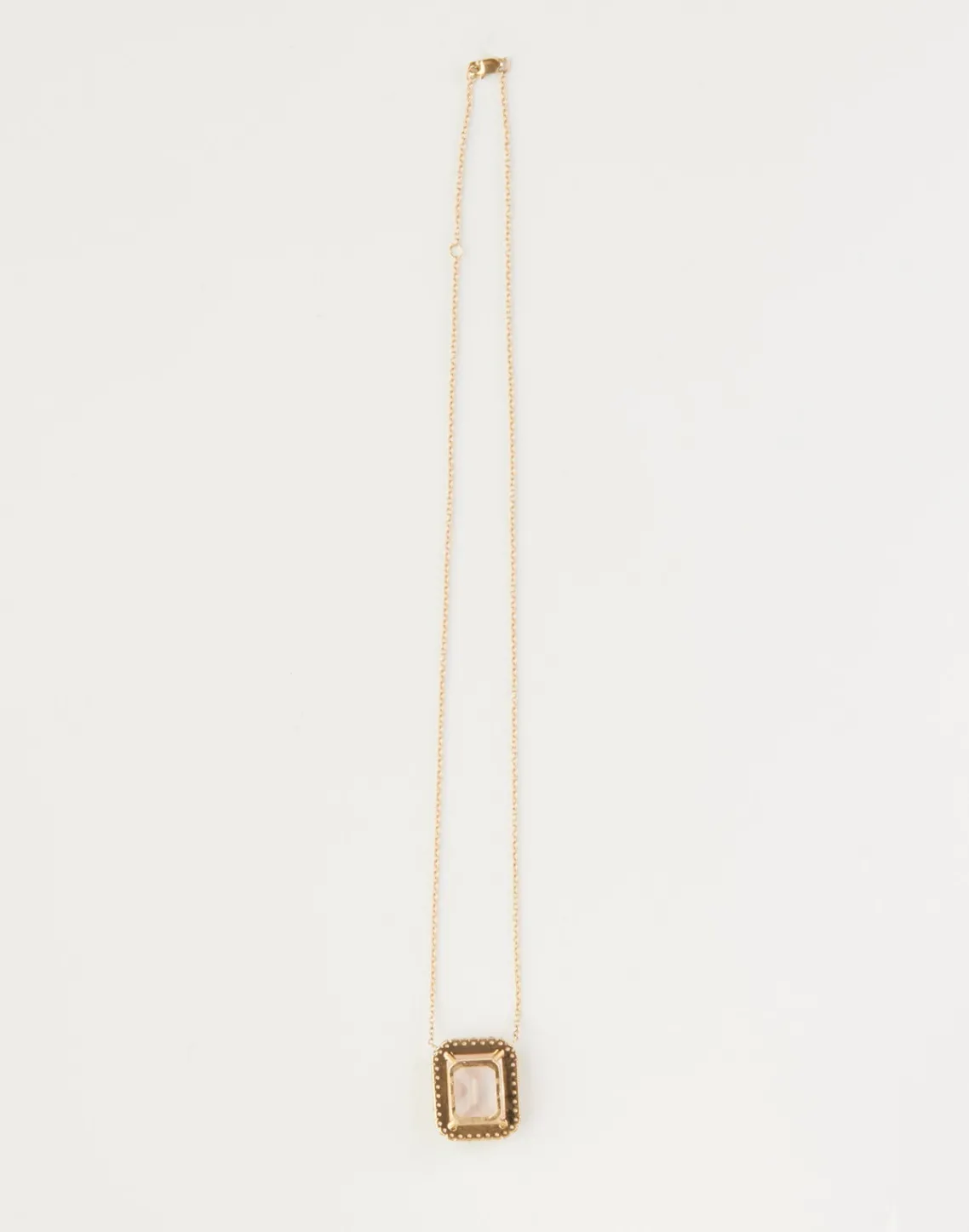 Cynthia Rowley Rose Quartz and Peridot Pendant New