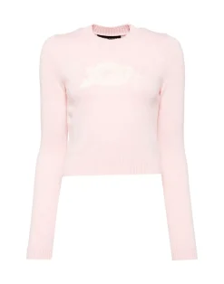Cynthia Rowley Rosette Wool Cashmere Sweater PINK Sale