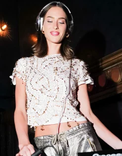 Cynthia Rowley Safety First Tee White Online