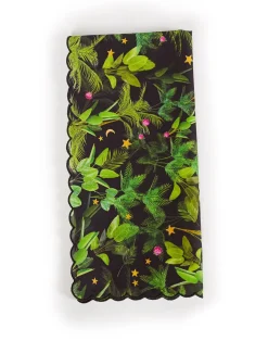 Cynthia Rowley Scallop Embroidered Edge Dinner Napkin BTROP New