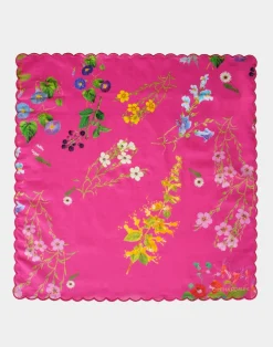 Cynthia Rowley Scallop Embroidered Edge Dinner Napkin PNKFL Clearance