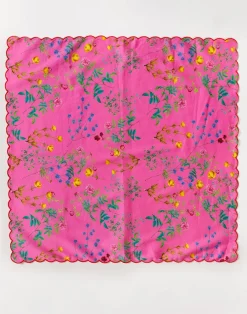 Cynthia Rowley Scallop Embroidered Edge Dinner Napkin PNKMT Sale