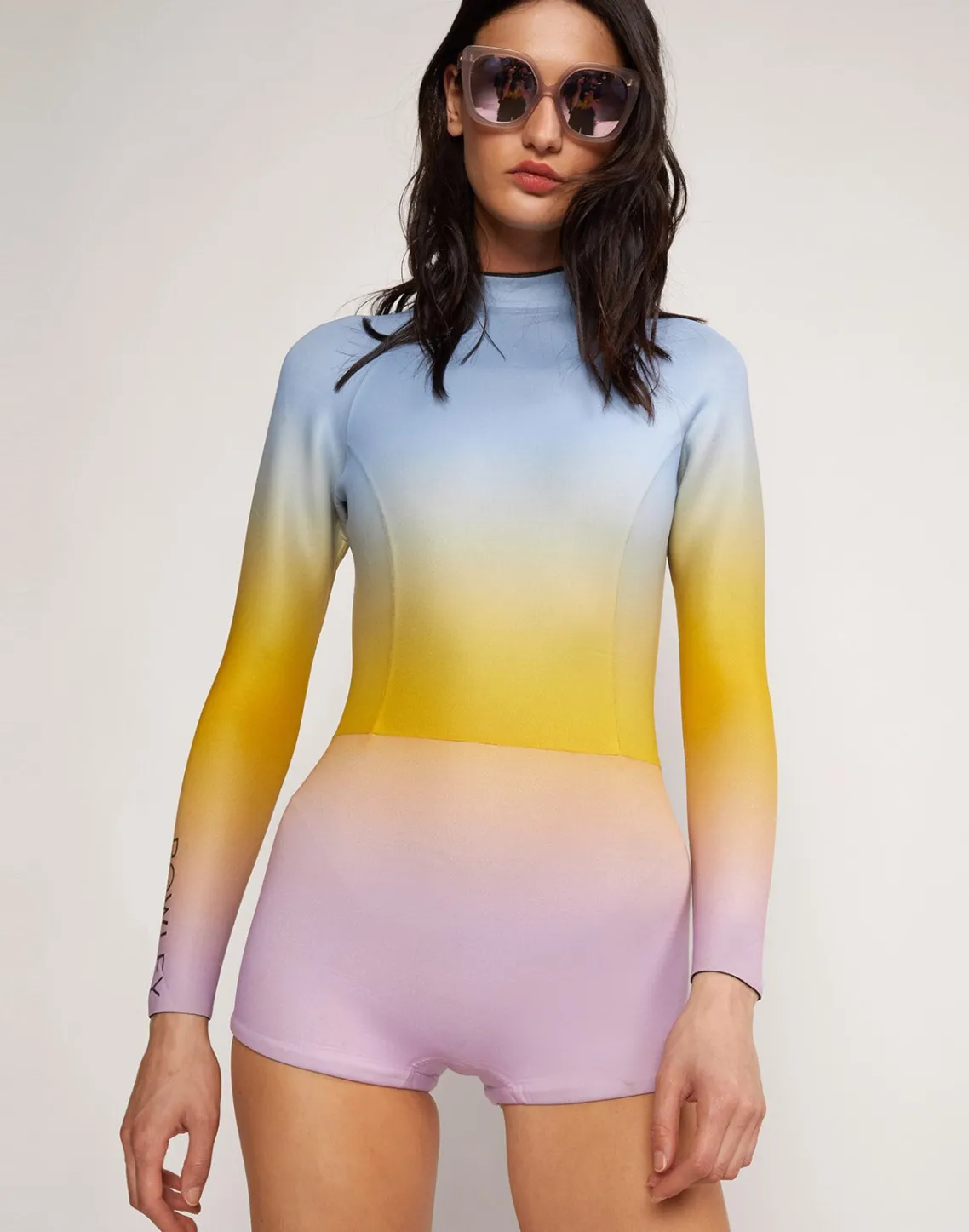 Cynthia Rowley Sea Ombre Wetsuit Blue/Yellow/Pink Fashion